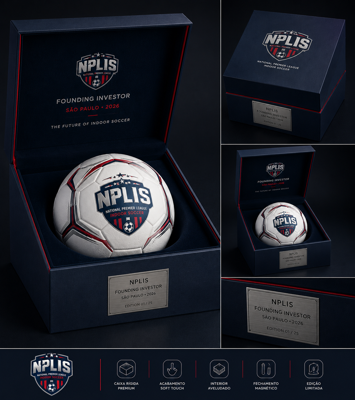 NPLIS Founding Investor presentation box and commemorative ball